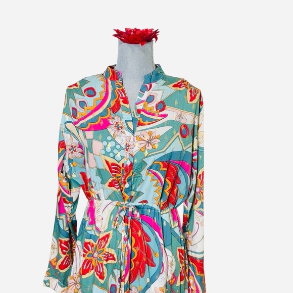 SUHE Multicolor Boho
Floral Maxi Dress - Size L/XL - Styled in
Italy - Picture 2 of 8